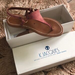 K.Jacques Pink, suede sandals